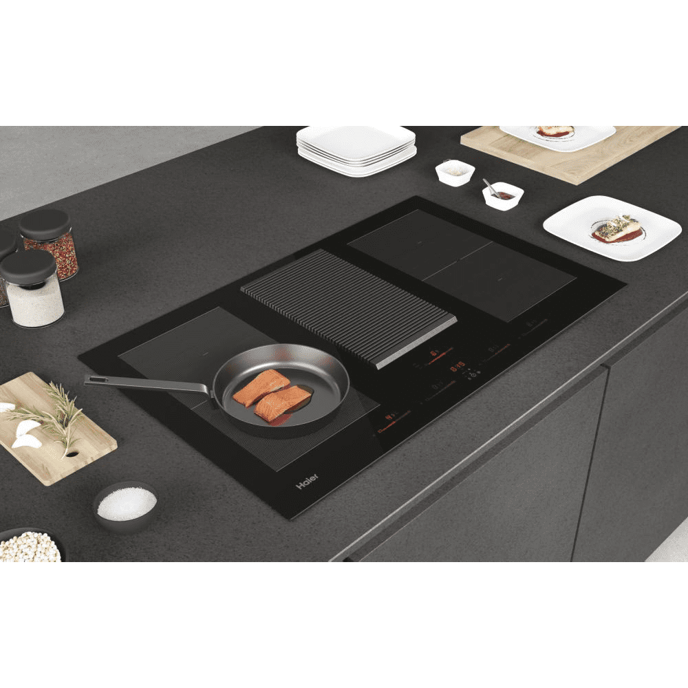 Haier 33803037 83cm Air Venting Flex Induction Hob HAIH8IFMCF - BLACK Haier 33803037 83cm Air Venting Flex Induction Hob HAIH8IFMCF - BLACK