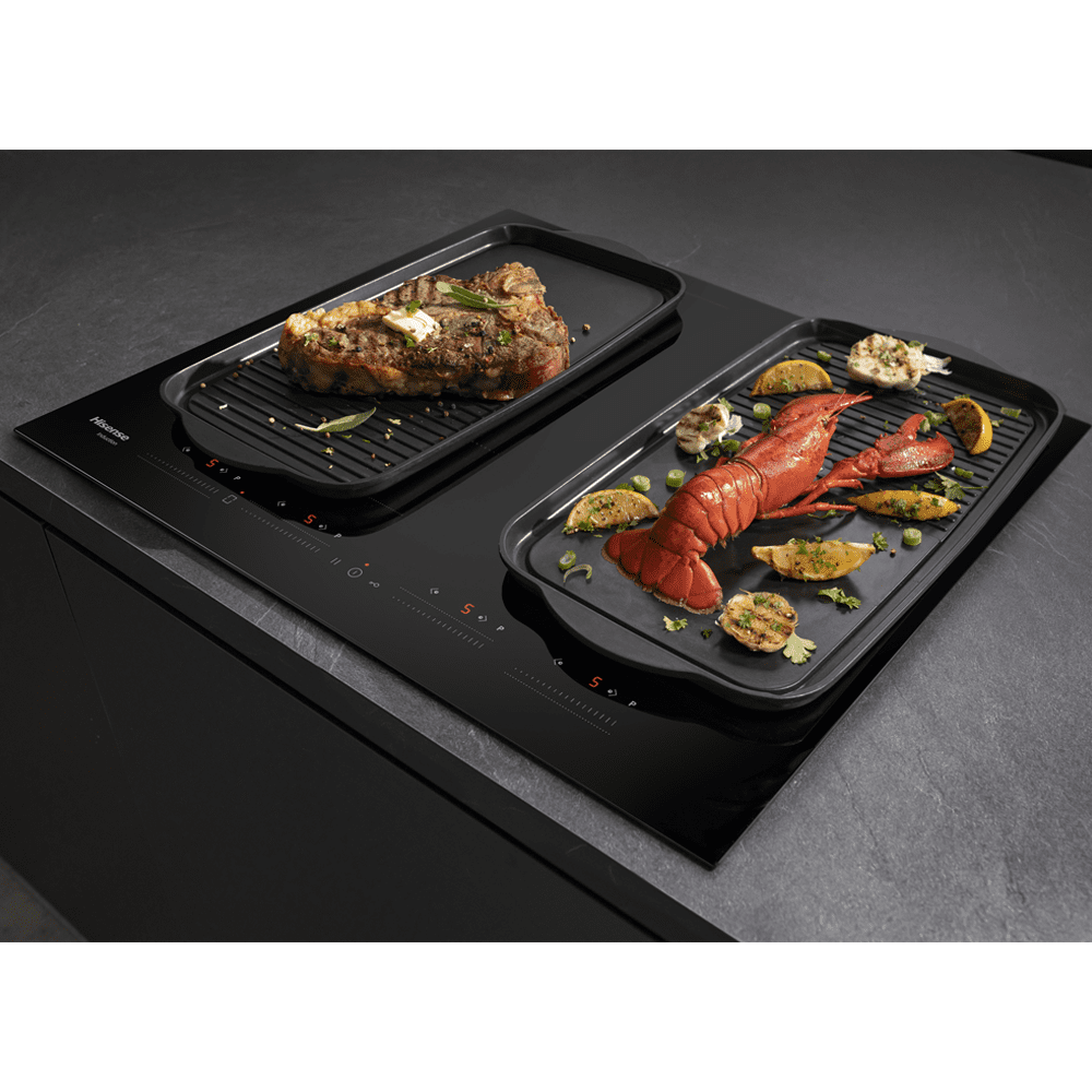 Hisense 60cm 4 Zone Area Flex Induction Hob HI6442BSCE - Black Hisense 60cm 4 Zone Area Flex Induction Hob HI6442BSCE - Black