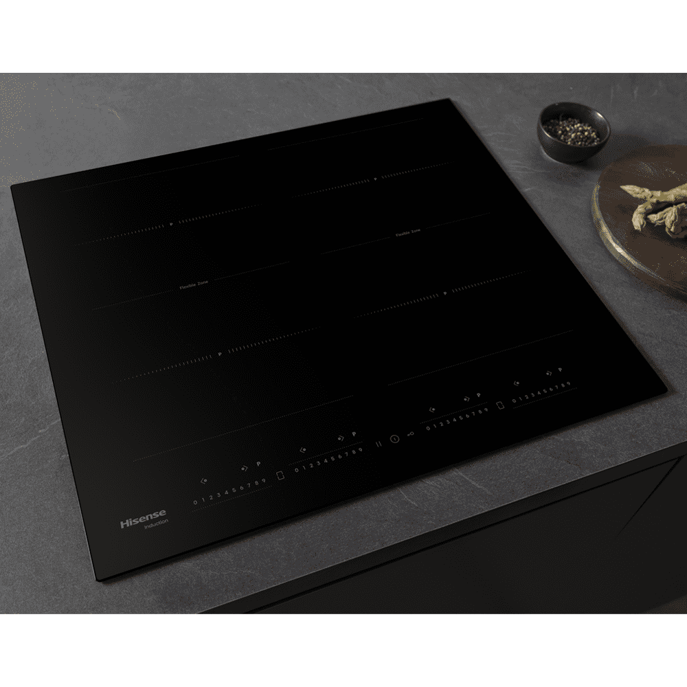 Hisense 60cm 4 Zone Area Flex Induction Hob HI6442BSCE - Black Hisense 60cm 4 Zone Area Flex Induction Hob HI6442BSCE - Black