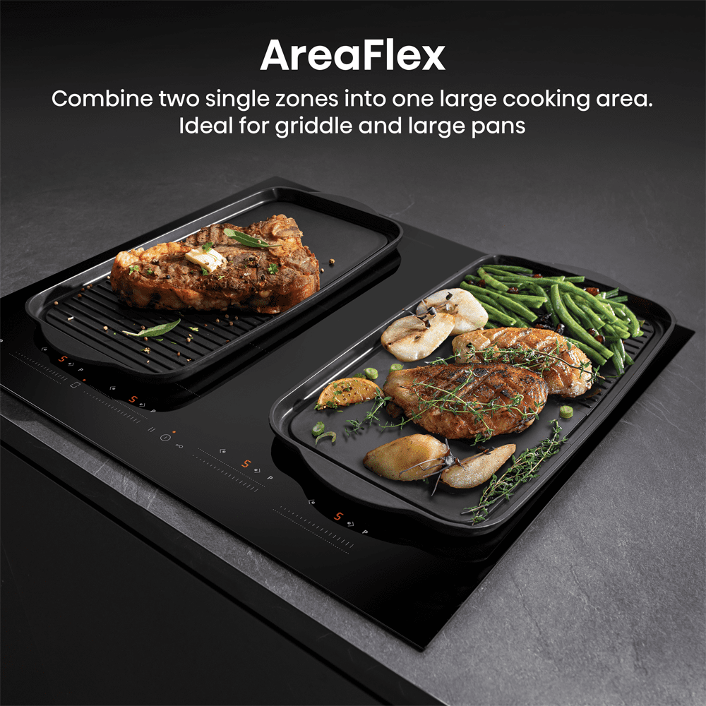 Hisense 60cm 4 Zone Area Flex Induction Hob HI6442BSCE - Black Hisense 60cm 4 Zone Area Flex Induction Hob HI6442BSCE - Black