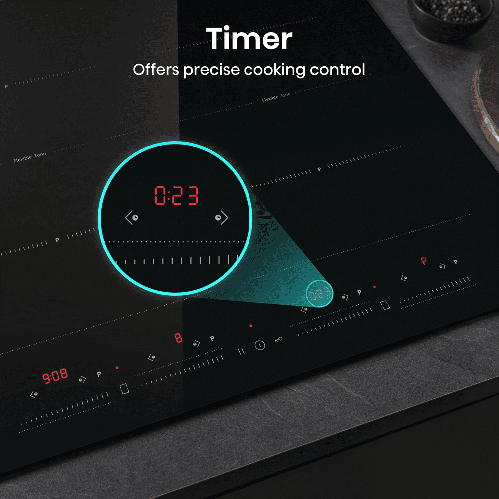 Hisense 60cm 4 Zone Area Flex Induction Hob HI6442BSCE - Black Hisense 60cm 4 Zone Area Flex Induction Hob HI6442BSCE - Black