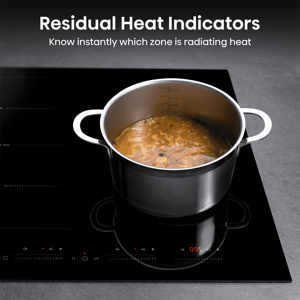 Hisense 60cm 4 Zone Area Flex Induction Hob HI6442BSCE - Black Hisense 60cm 4 Zone Area Flex Induction Hob HI6442BSCE - Black