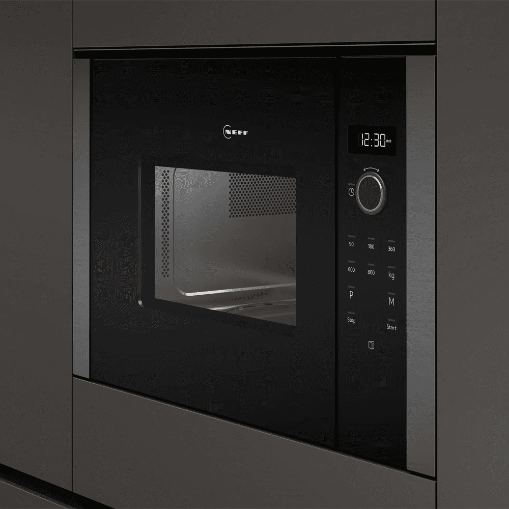 Neff N50 Built In Microwave For Wall Unit HLAWD23G0B - Graphite Neff N50 Built In Microwave For Wall Unit HLAWD23G0B - Graphite