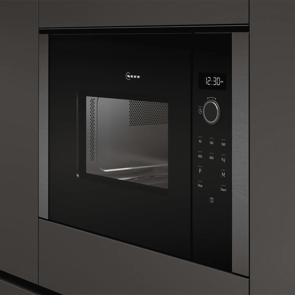 Neff N50 Built In Microwave For Wall Unit HLAWD23N0B - Stainless Steel Neff N50 Built In Microwave For Wall Unit HLAWD23N0B - Stainless Steel