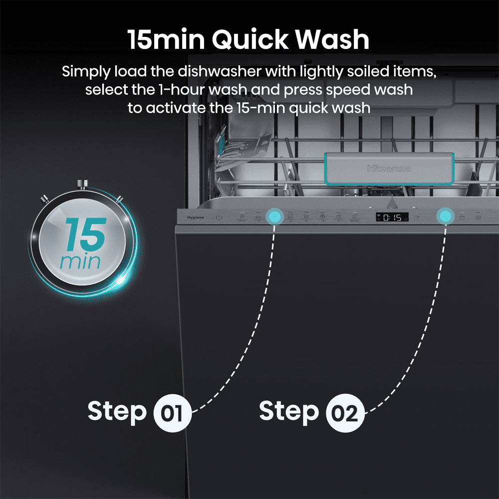 Hisense 60cm Fully Integrated Dishwasher HV673A60UK Hisense 60cm Fully Integrated Dishwasher HV673A60UK
