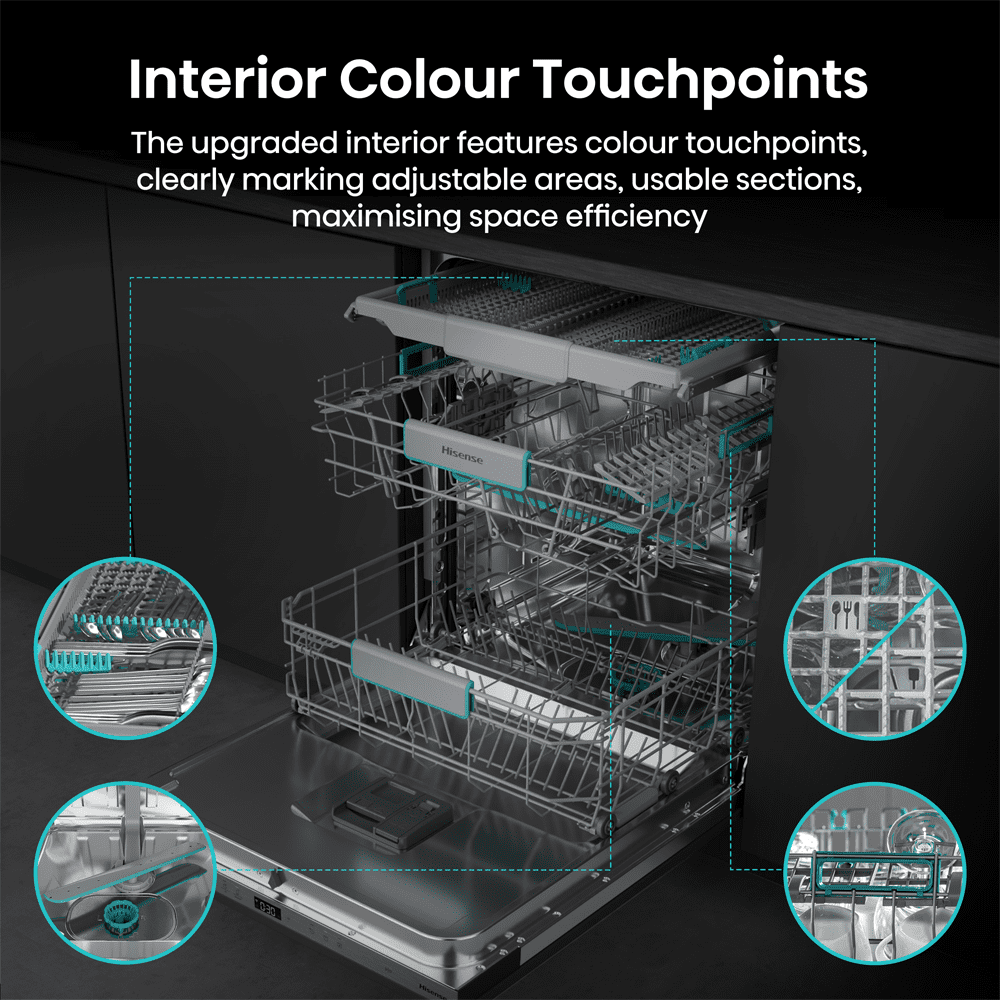 Hisense 60cm Fully Integrated Dishwasher HV673A60UK Hisense 60cm Fully Integrated Dishwasher HV673A60UK