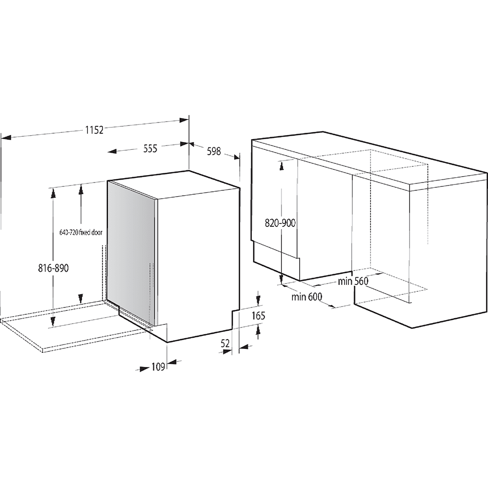 Hisense 60cm Fully Integrated Dishwasher HV673C60UK Hisense 60cm Fully Integrated Dishwasher HV673C60UK