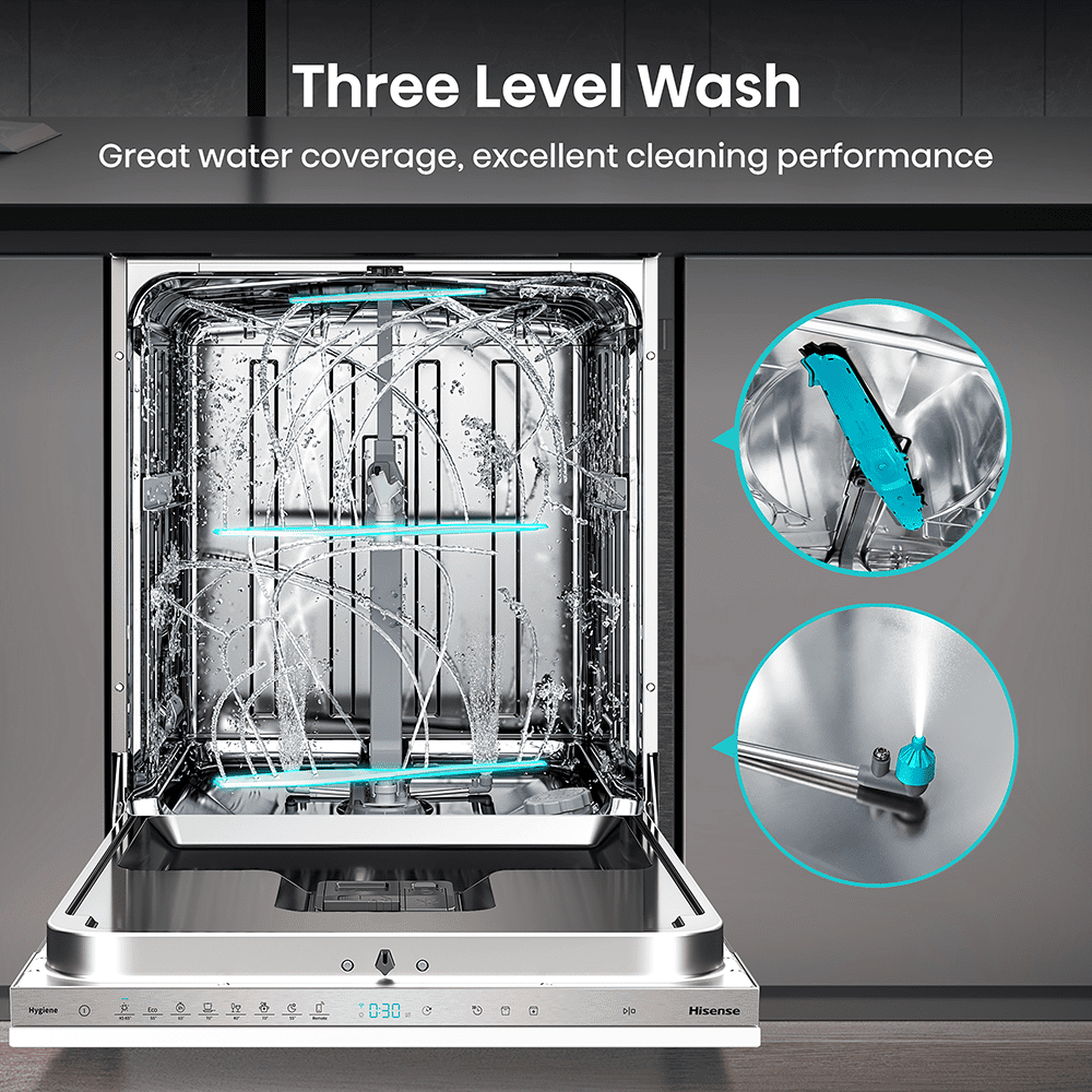Hisense 60cm Fully Integrated Dishwasher HV673C60UK Hisense 60cm Fully Integrated Dishwasher HV673C60UK