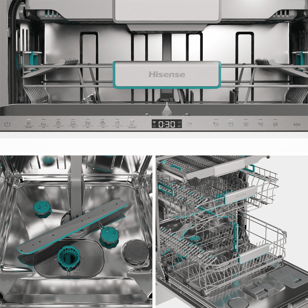 Hisense 60cm Fully Integrated Auto Dose UltraViolet Clean Dishwasher HV693A60UVADUK Hisense 60cm Fully Integrated Auto Dose UltraViolet Clean Dishwasher HV693A60UVADUK
