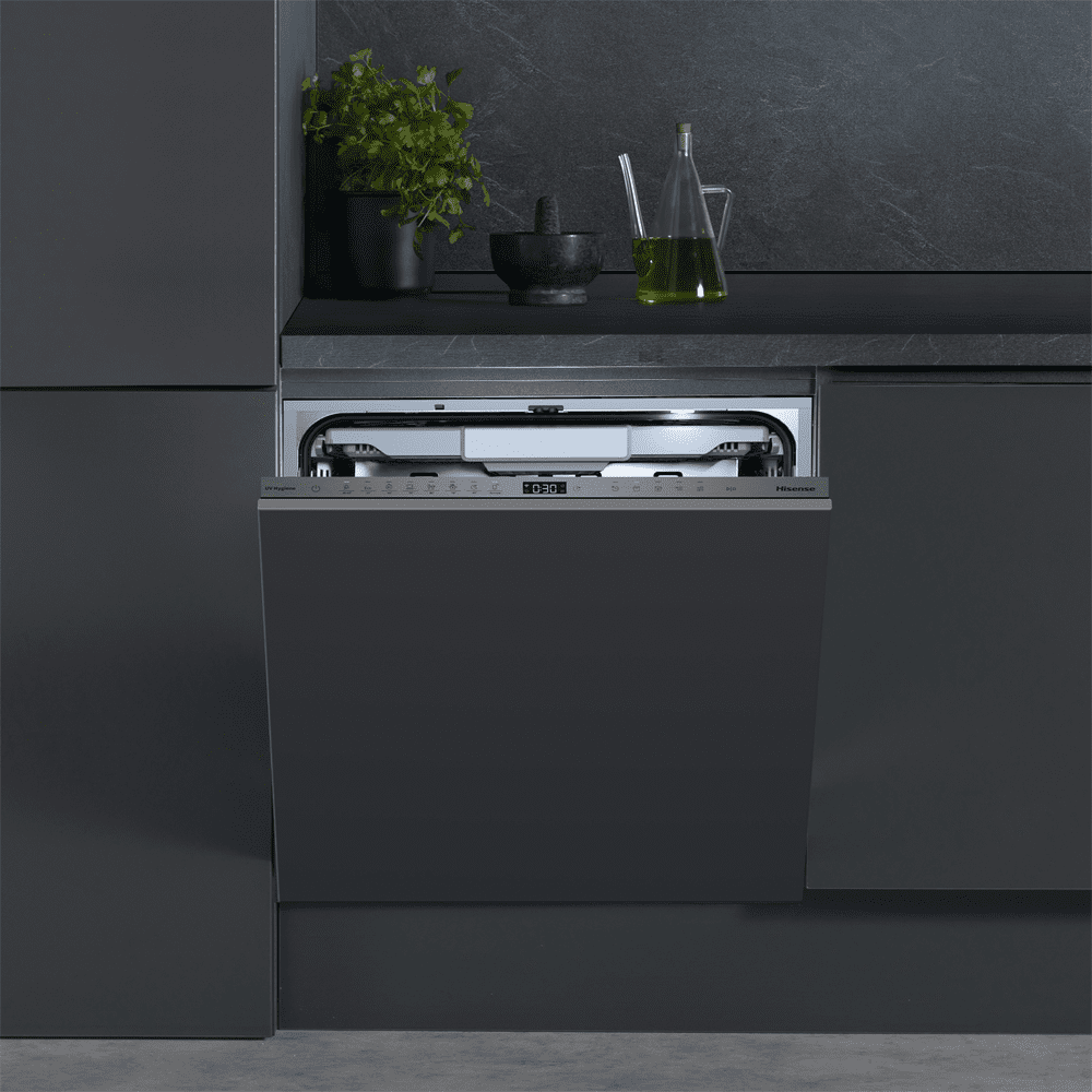 Hisense 60cm Fully Integrated Auto Dose UltraViolet Clean Dishwasher HV693A60UVADUK Hisense 60cm Fully Integrated Auto Dose UltraViolet Clean Dishwasher HV693A60UVADUK