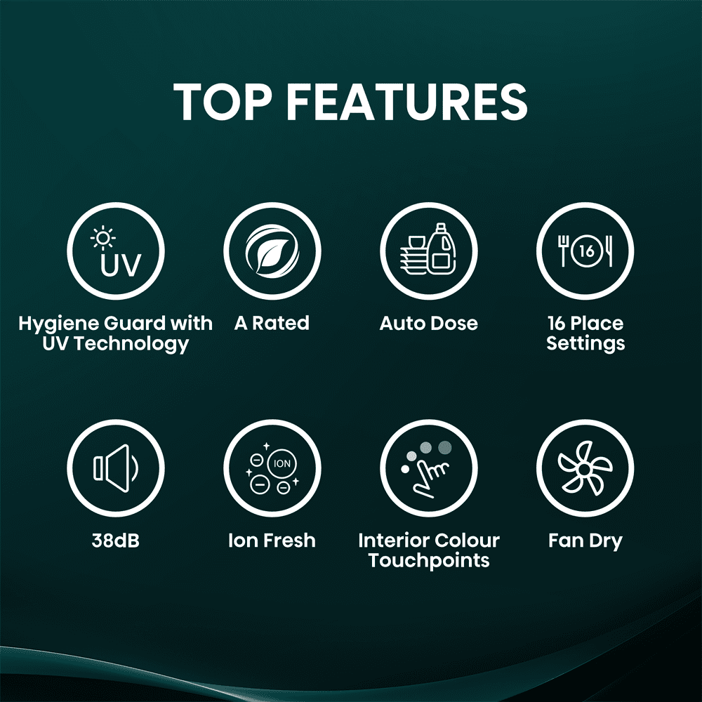 Hisense 60cm Fully Integrated Auto Dose UltraViolet Clean Dishwasher HV693A60UVADUK Hisense 60cm Fully Integrated Auto Dose UltraViolet Clean Dishwasher HV693A60UVADUK