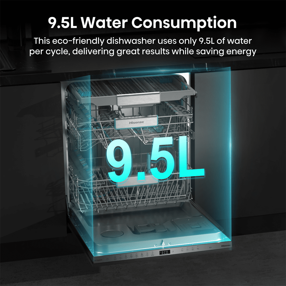 Hisense 60cm Fully Integrated Auto Dose UltraViolet Clean Dishwasher HV693A60UVADUK Hisense 60cm Fully Integrated Auto Dose UltraViolet Clean Dishwasher HV693A60UVADUK