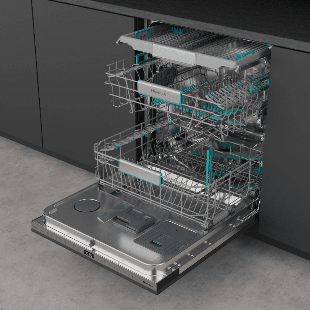 Hisense 60cm Fully Integrated Auto Dose UltraViolet Clean Dishwasher HV693A60UVADUK Hisense 60cm Fully Integrated Auto Dose UltraViolet Clean Dishwasher HV693A60UVADUK