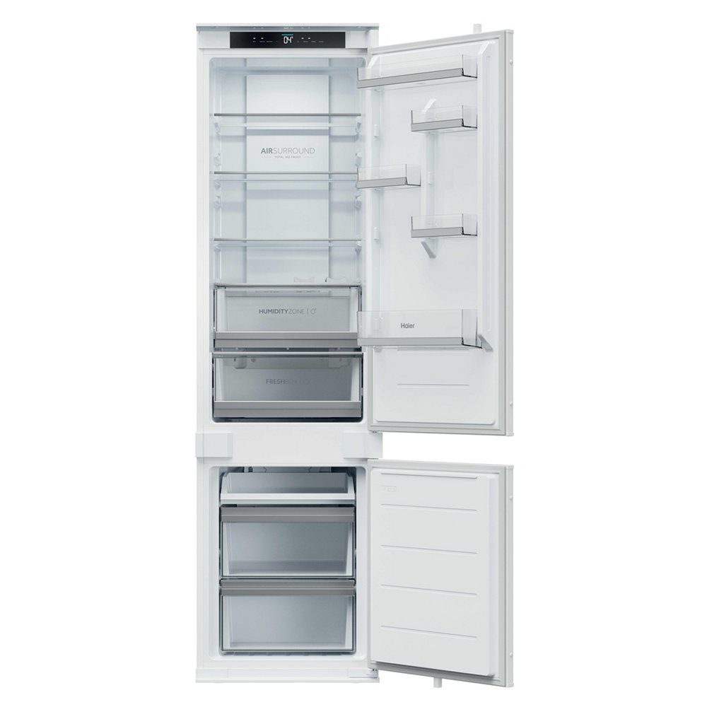 Haier 193cm Integrated 70/30 Frost Free Fridge Freezer HBQW5519EK Haier 193cm Integrated 70/30 Frost Free Fridge Freezer HBQW5519EK