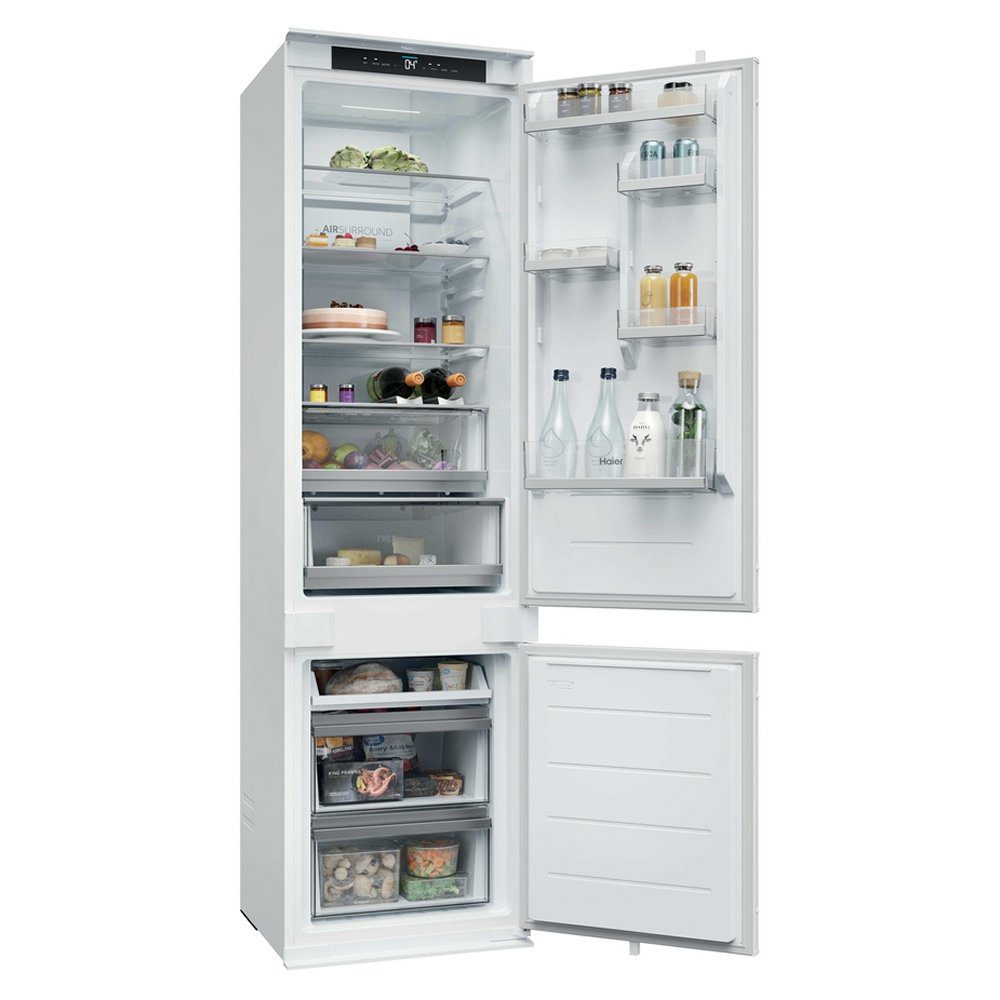 Haier 193cm Integrated 70/30 Frost Free Fridge Freezer HBQW5519EK Haier 193cm Integrated 70/30 Frost Free Fridge Freezer HBQW5519EK