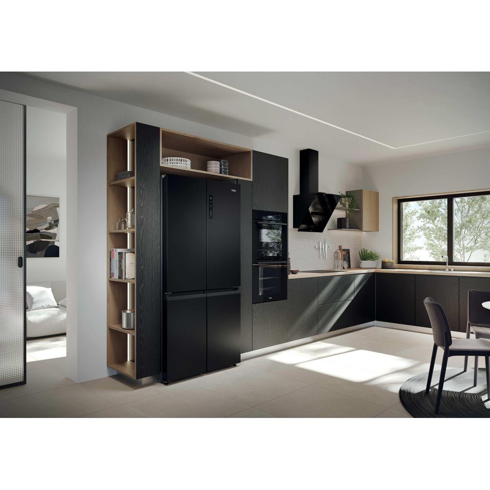 Haier Four Door French Style Fridge Freezer HCR39F19ENPT - Slate Black Haier Four Door French Style Fridge Freezer HCR39F19ENPT - Slate Black