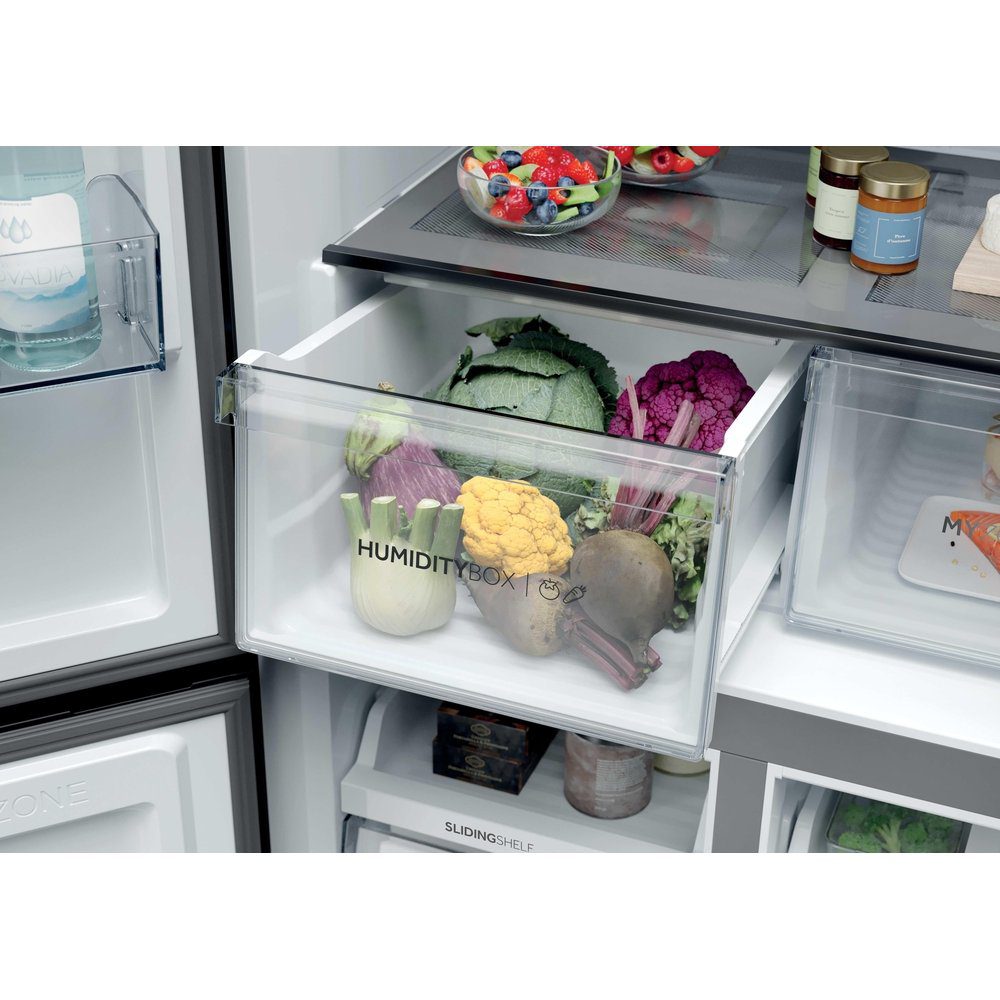 Haier Four Door French Style Fridge Freezer HCR39F19ENPT - Slate Black Haier Four Door French Style Fridge Freezer HCR39F19ENPT - Slate Black