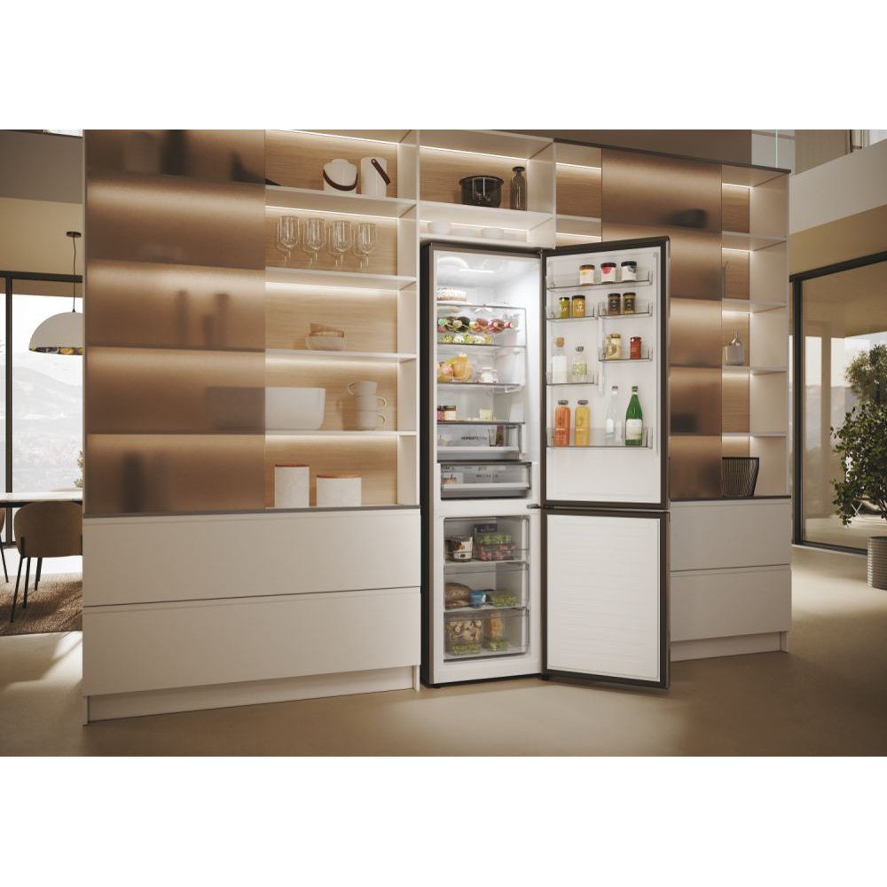 Haier 60cm Series 5 Frost Free Fridge Freezer HDPW5620DNPK - Platinum Inox Haier 60cm Series 5 Frost Free Fridge Freezer HDPW5620DNPK - Platinum Inox