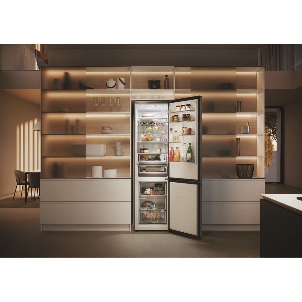 Haier 60cm Series 5 Frost Free Fridge Freezer HDPW5620DNPK - Platinum Inox Haier 60cm Series 5 Frost Free Fridge Freezer HDPW5620DNPK - Platinum Inox