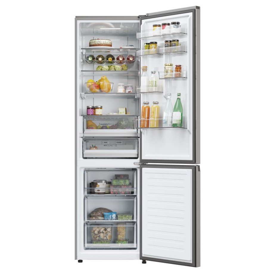 Haier 60cm Series 5 Frost Free Fridge Freezer HDPW5620DNPK - Platinum Inox Haier 60cm Series 5 Frost Free Fridge Freezer HDPW5620DNPK - Platinum Inox