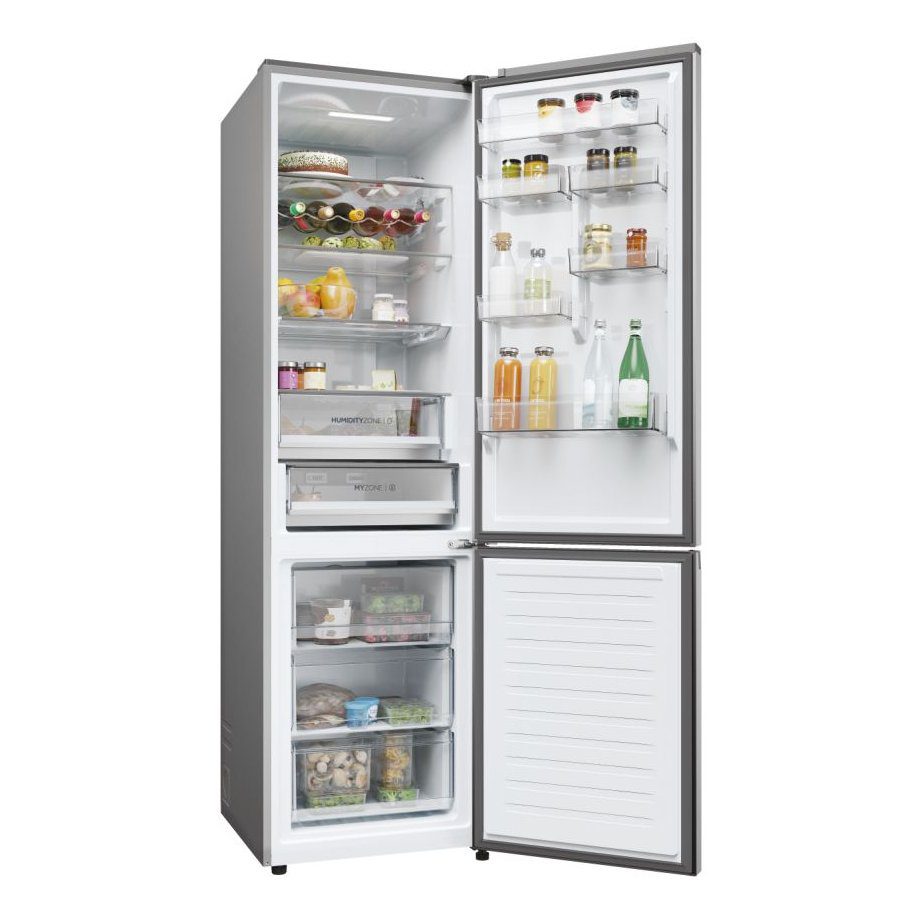 Haier 60cm Series 5 Frost Free Fridge Freezer HDPW5620DNPK - Platinum Inox Haier 60cm Series 5 Frost Free Fridge Freezer HDPW5620DNPK - Platinum Inox