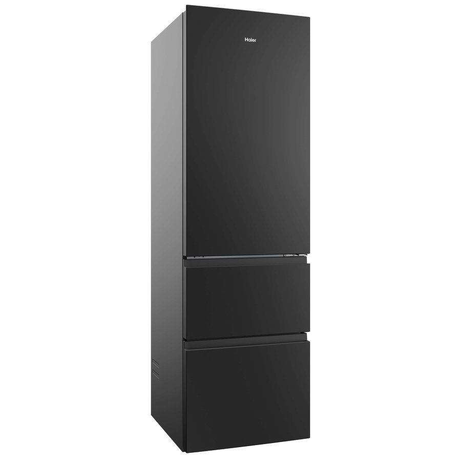 Haier 55cm Frost Free Fridge Freezer HTR3518ENMTK - Black Haier 55cm Frost Free Fridge Freezer HTR3518ENMTK - Black