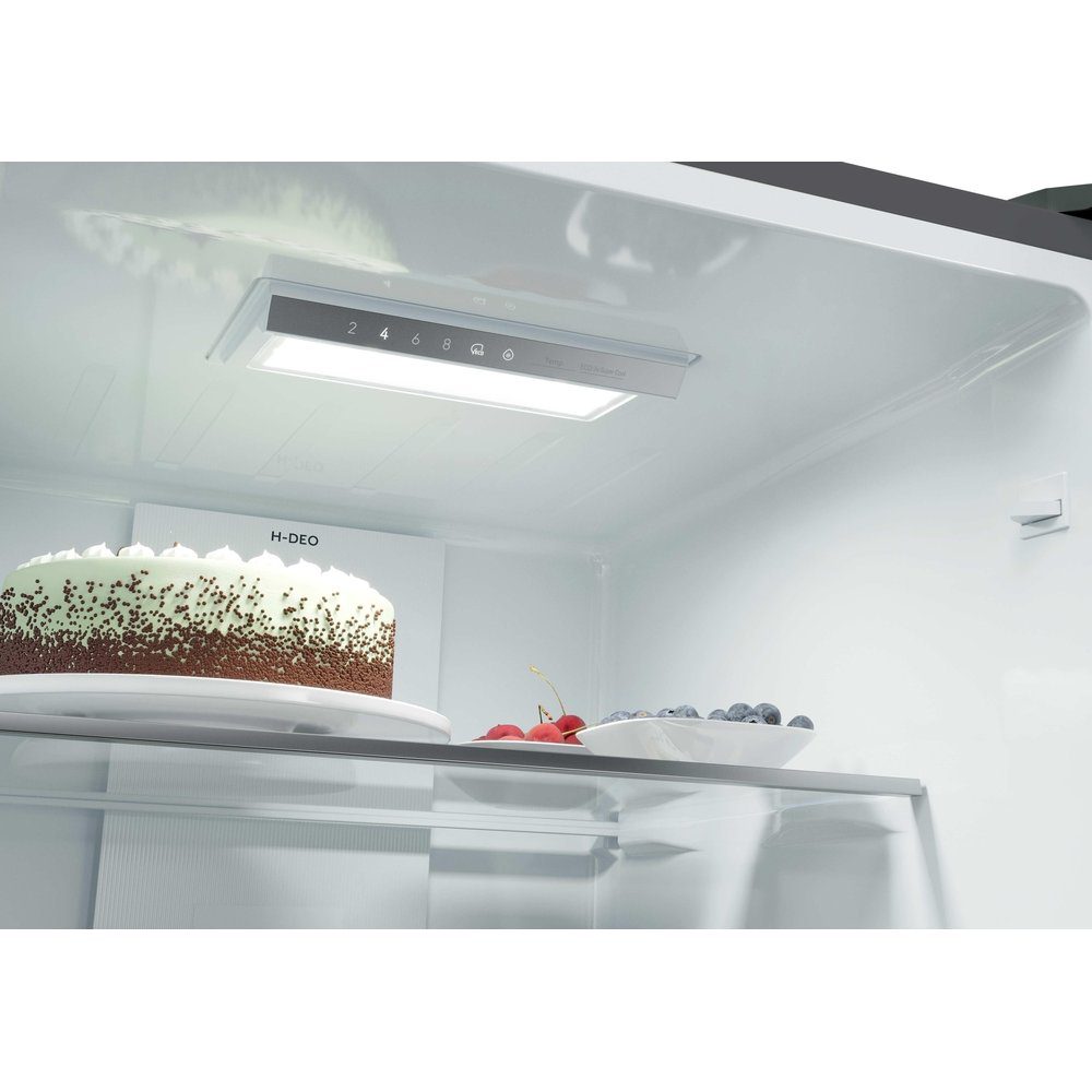 Haier 55cm Frost Free Fridge Freezer HTR3518ENMTK - Black Haier 55cm Frost Free Fridge Freezer HTR3518ENMTK - Black