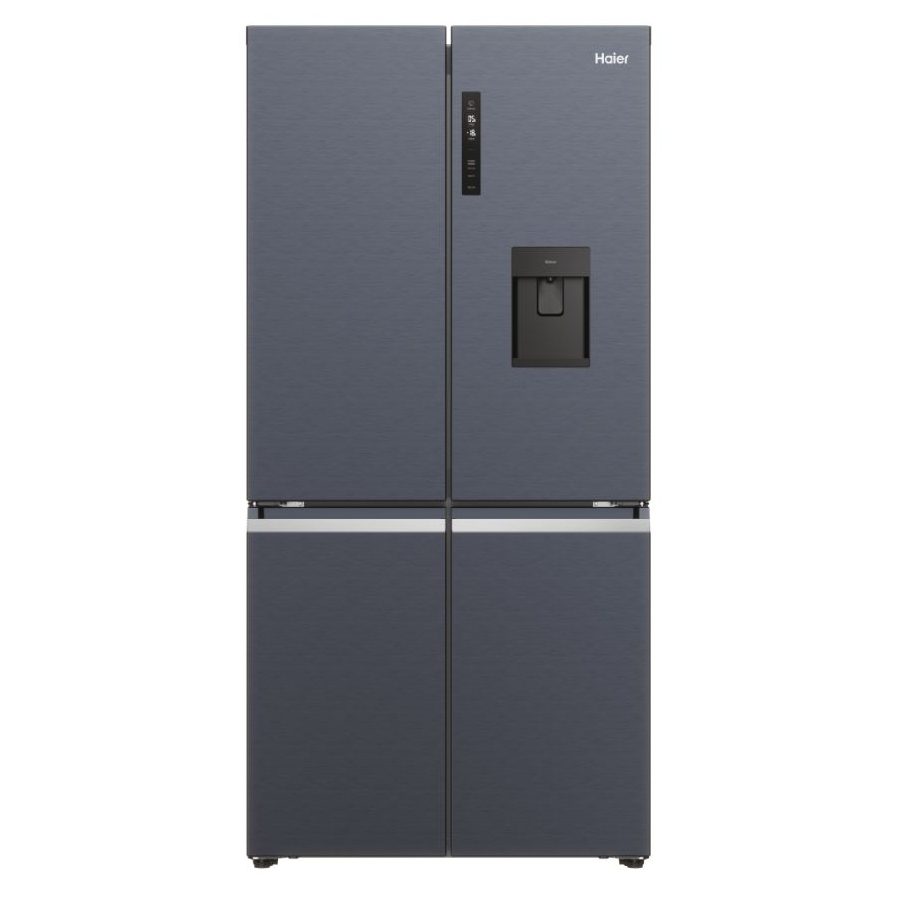 Haier  Four Door Cube 90 Series 5 Fridge Freezer With Ice & Water HCR5919EHMB - Black