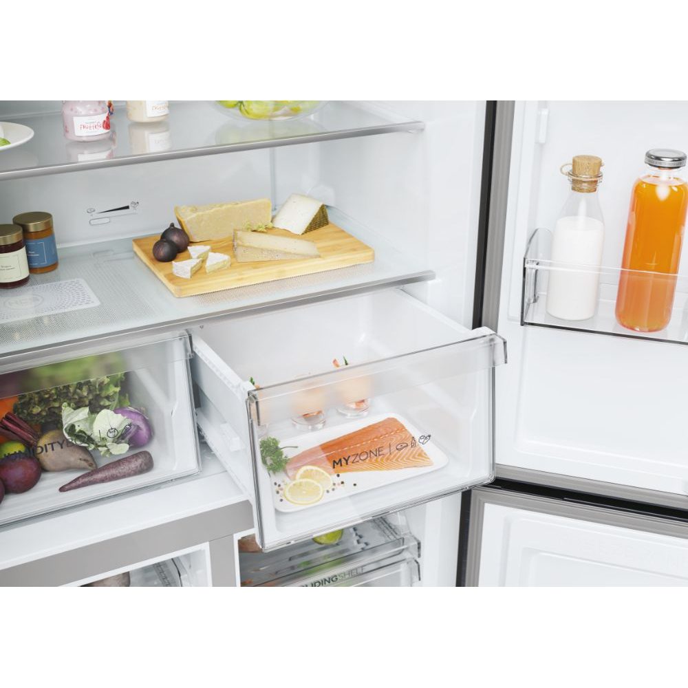 Haier Four Door Cube 90 Series 5 Fridge Freezer With Ice & Water HCR5919EHMB - Black Haier Four Door Cube 90 Series 5 Fridge Freezer With Ice & Water HCR5919EHMB - Black