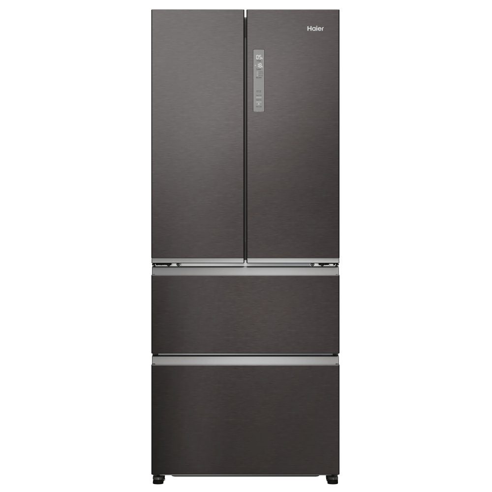 Haier  70cm Frost Free Fridge Freezer HFR3718ENMD - Dark Inox
