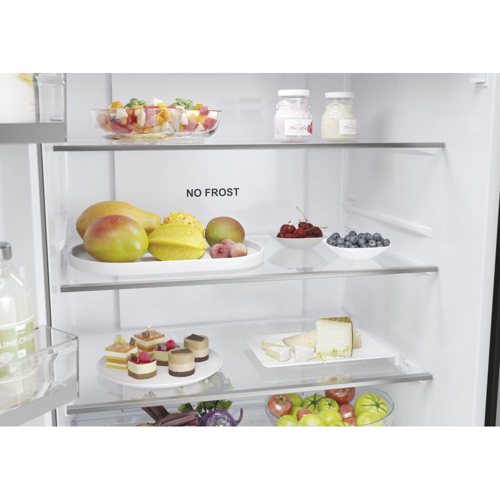 Haier Series 5 70cm Frost Free Fridge Freezer HFR5719EWPB - Black Haier Series 5 70cm Frost Free Fridge Freezer HFR5719EWPB - Black