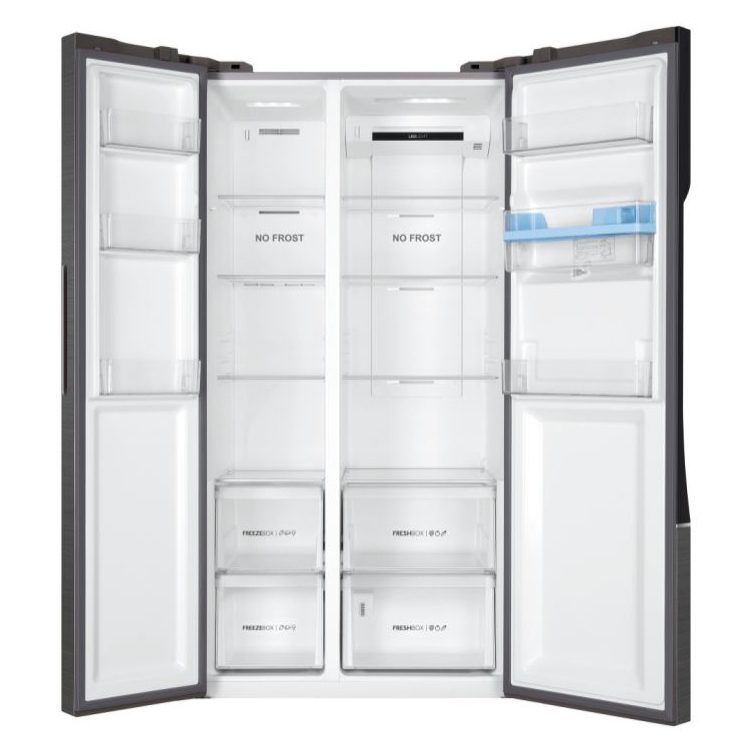 Haier HSR3918EWPG Series 3 American Fridge Freezer With Water Dispenser - Silver Haier HSR3918EWPG Series 3 American Fridge Freezer With Water Dispenser - Silver