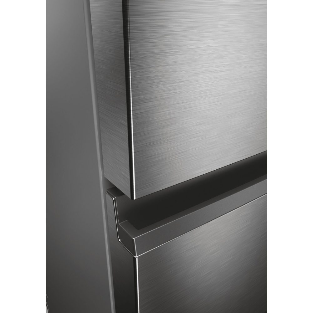 Haier 60cm Series 5 Frost Free Fridge Freezer With Water Dispenser HTW5618DWMG - Stainless Steel Haier 60cm Series 5 Frost Free Fridge Freezer With Water Dispenser HTW5618DWMG - Stainless Steel