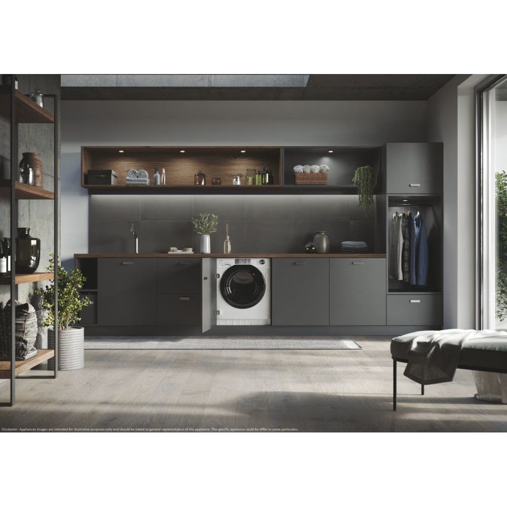 Haier Series 4 9kg/5kg Integrated Washer Dryer HWDQ90B416FWB-UK Haier Series 4 9kg/5kg Integrated Washer Dryer HWDQ90B416FWB-UK
