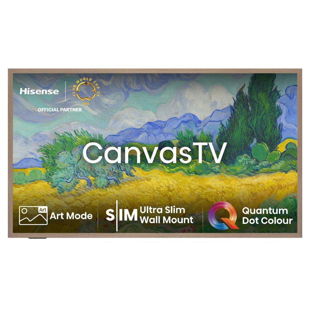 Hisense  2025 55" QLED Canvas 4K Smart TV 55S7NQTUK - Brown