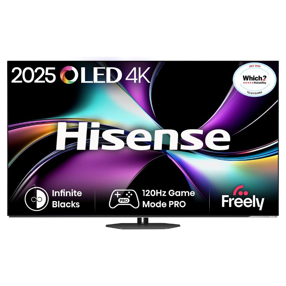 Hisense  2025 65" OLED 4K Smart TV 65A85QTUK - Black