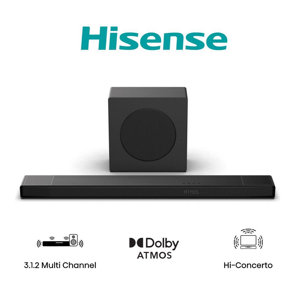 Hisense 2025 AX Series 3.1.2ch Soundbar AX3120Q - BLACK Hisense 2025 AX Series 3.1.2ch Soundbar AX3120Q - BLACK