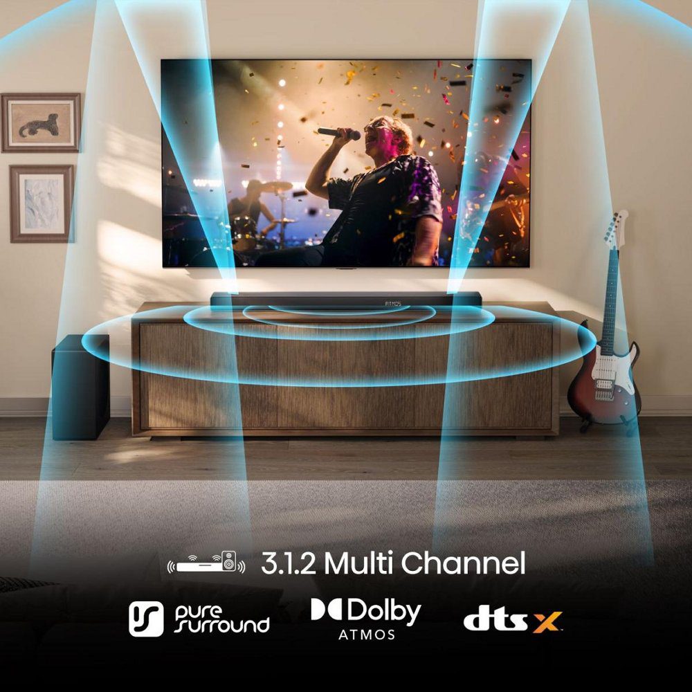 Hisense 2025 AX Series 3.1.2ch Soundbar AX3120Q - BLACK Hisense 2025 AX Series 3.1.2ch Soundbar AX3120Q - BLACK