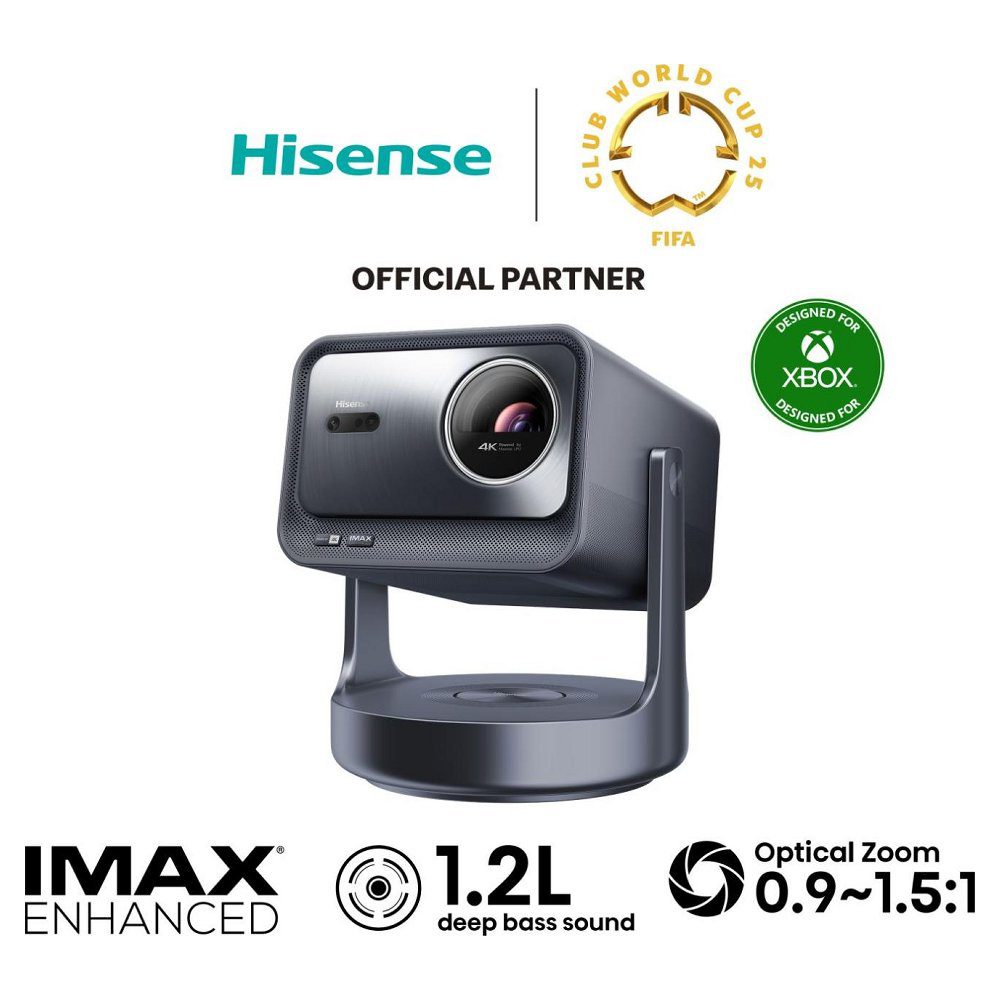 Hisense 2025 4K Ultra HD Smart Mini Projector TV C2TUK-ULTRA - SILVER Hisense 2025 4K Ultra HD Smart Mini Projector TV C2TUK-ULTRA - SILVER