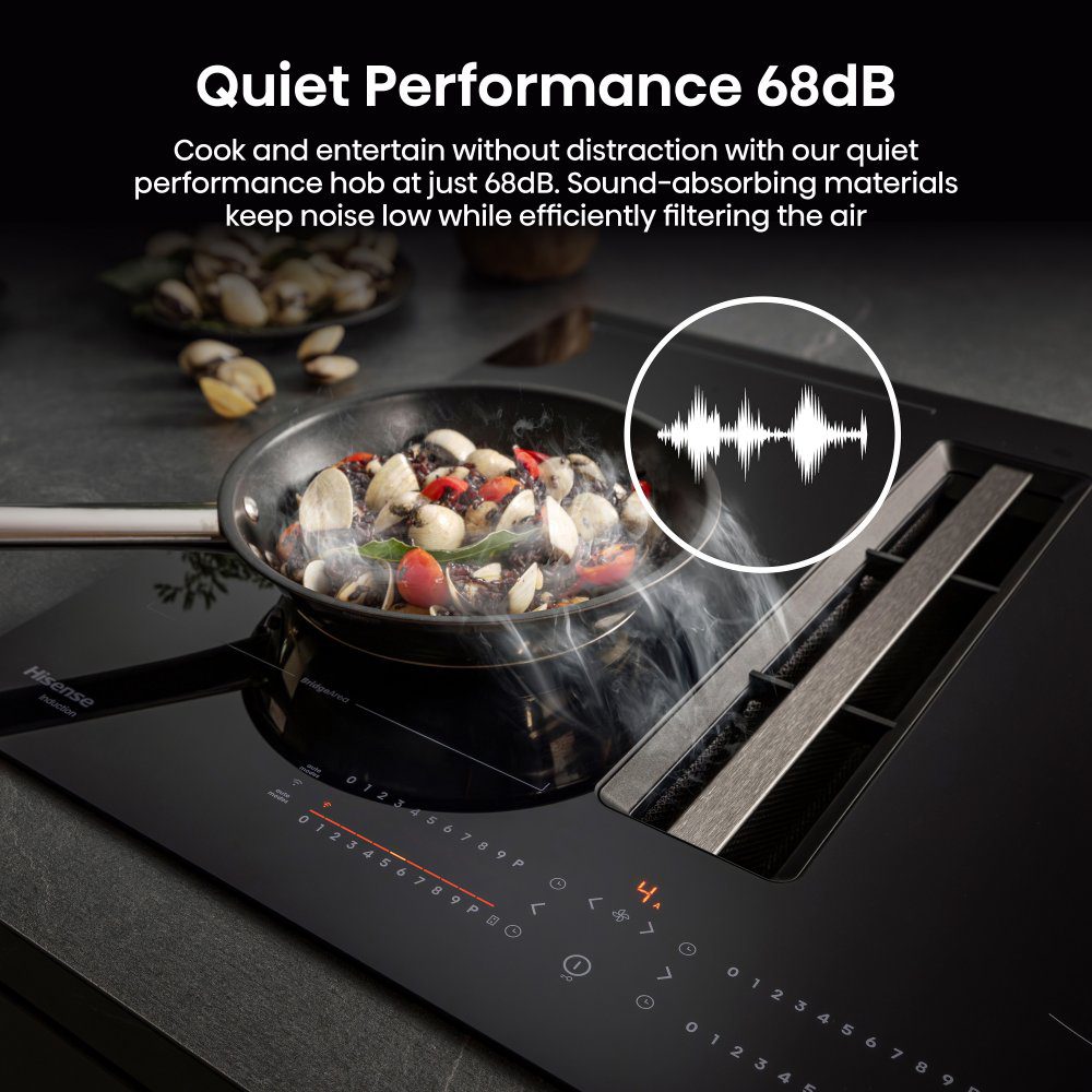 Hisense 60cm Air Venting Induction Hob HEH6432BSCWF - BLACK Hisense 60cm Air Venting Induction Hob HEH6432BSCWF - BLACK