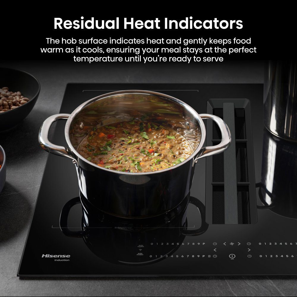 Hisense 60cm Air Venting Induction Hob HEH6432BSCWF - BLACK Hisense 60cm Air Venting Induction Hob HEH6432BSCWF - BLACK