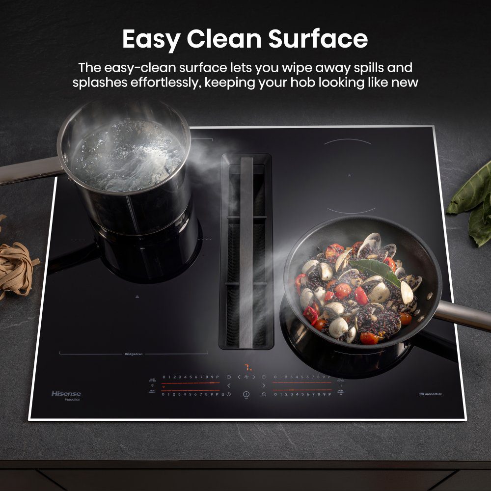 Hisense 60cm Air Venting Induction Hob HEH6432BSCWF - BLACK Hisense 60cm Air Venting Induction Hob HEH6432BSCWF - BLACK