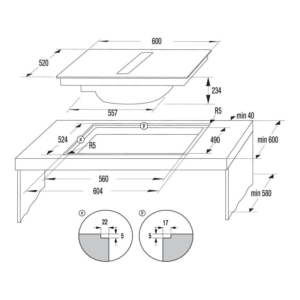 Hisense 60cm Air Venting Induction Hob HEH6432BSCWF - BLACK Hisense 60cm Air Venting Induction Hob HEH6432BSCWF - BLACK