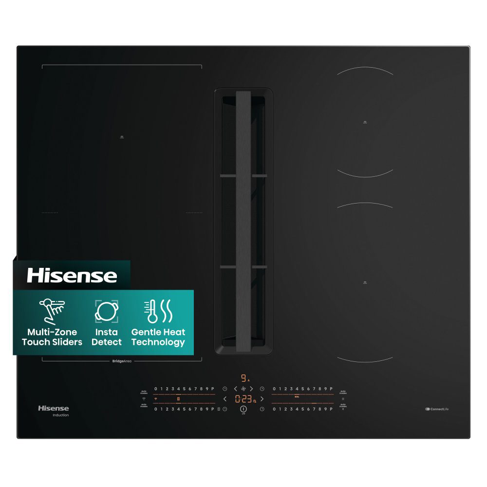 Hisense 60cm Air Venting Induction Hob HEH6432BSCWF - BLACK Hisense 60cm Air Venting Induction Hob HEH6432BSCWF - BLACK