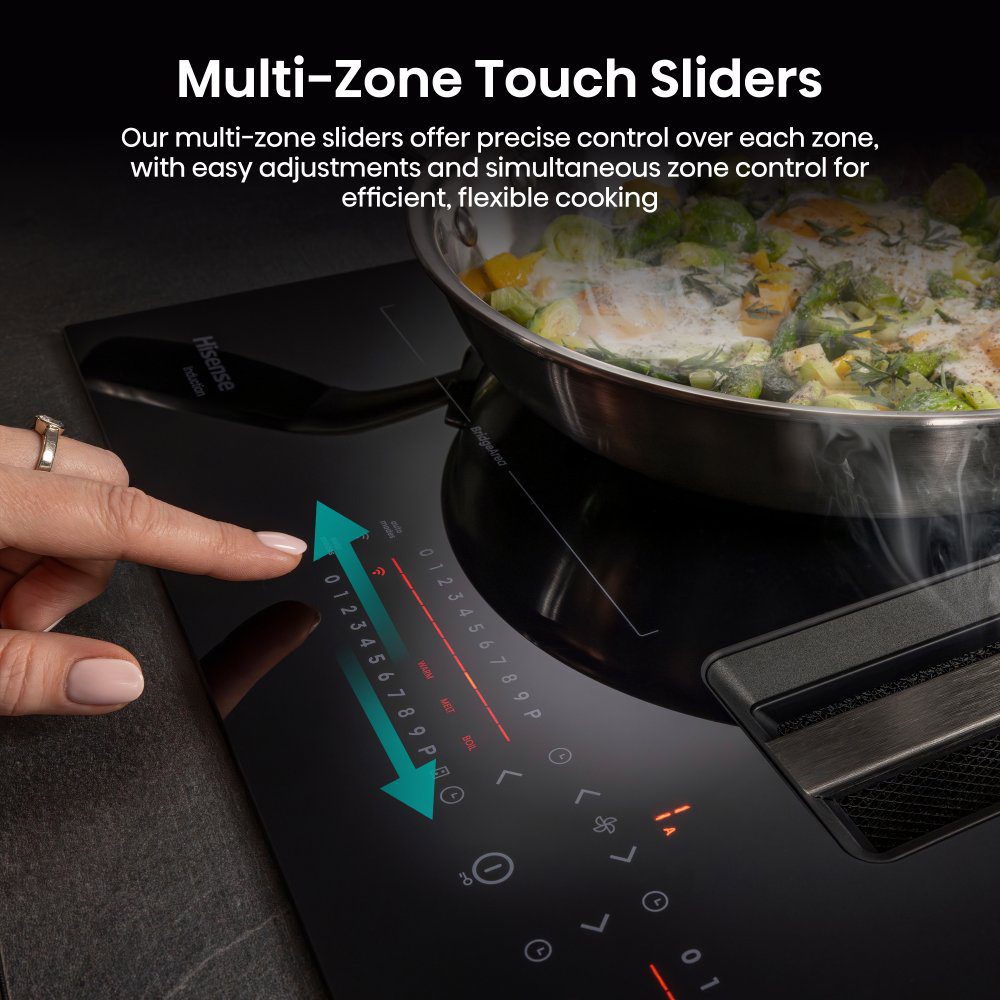 Hisense 60cm Air Venting Induction Hob HEH6432BSCWF - BLACK Hisense 60cm Air Venting Induction Hob HEH6432BSCWF - BLACK