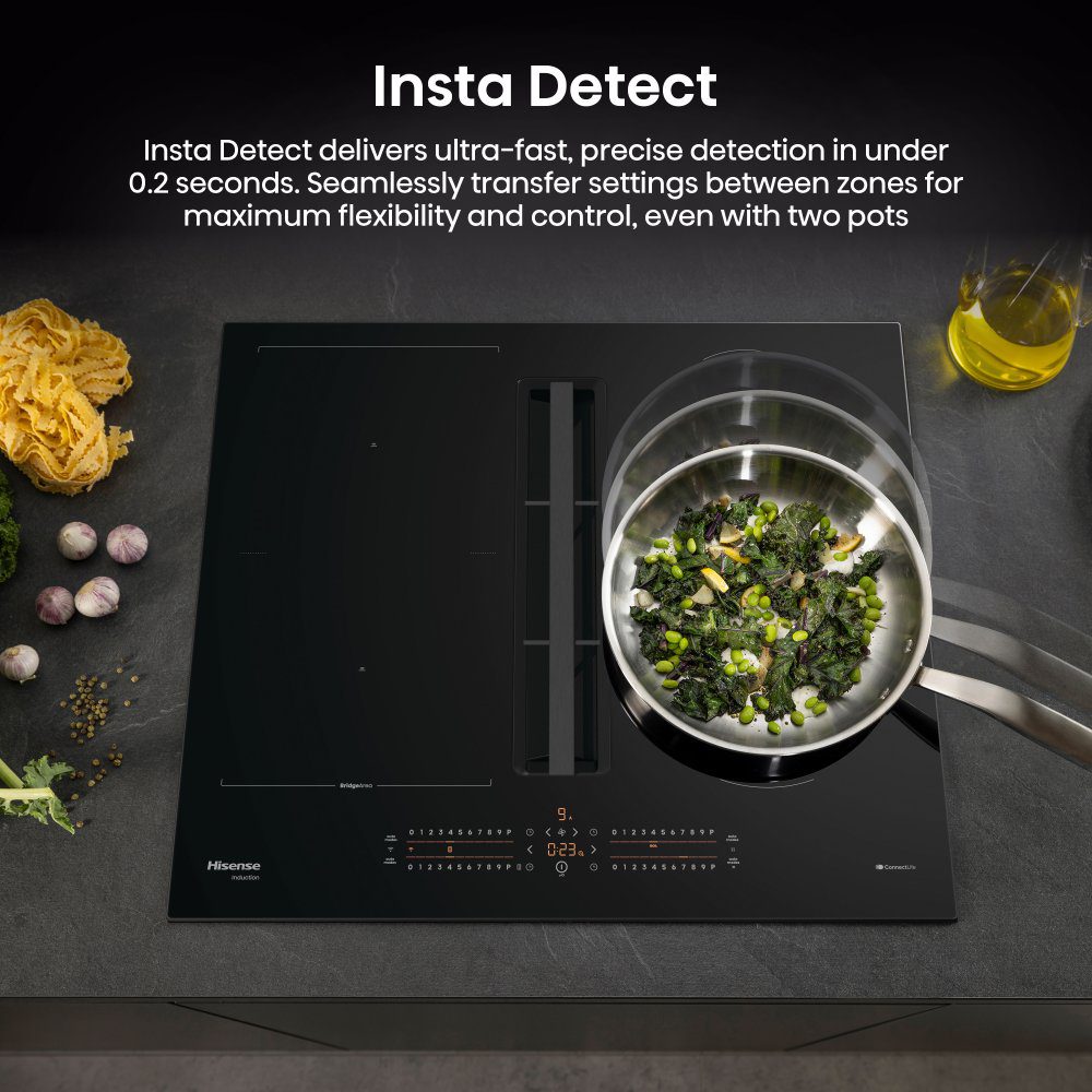 Hisense 60cm Air Venting Induction Hob HEH6432BSCWF - BLACK Hisense 60cm Air Venting Induction Hob HEH6432BSCWF - BLACK