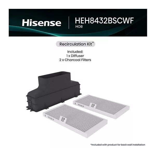 Hisense 60cm Air Venting Induction Hob HEH6432BSCWF - BLACK Hisense 60cm Air Venting Induction Hob HEH6432BSCWF - BLACK