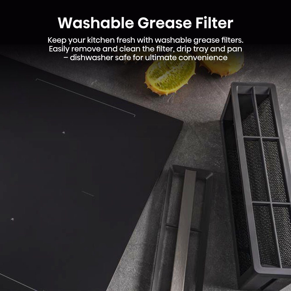 Hisense 83cm Air Venting Induction Hob HEH8432BSCWF - Black Hisense 83cm Air Venting Induction Hob HEH8432BSCWF - Black