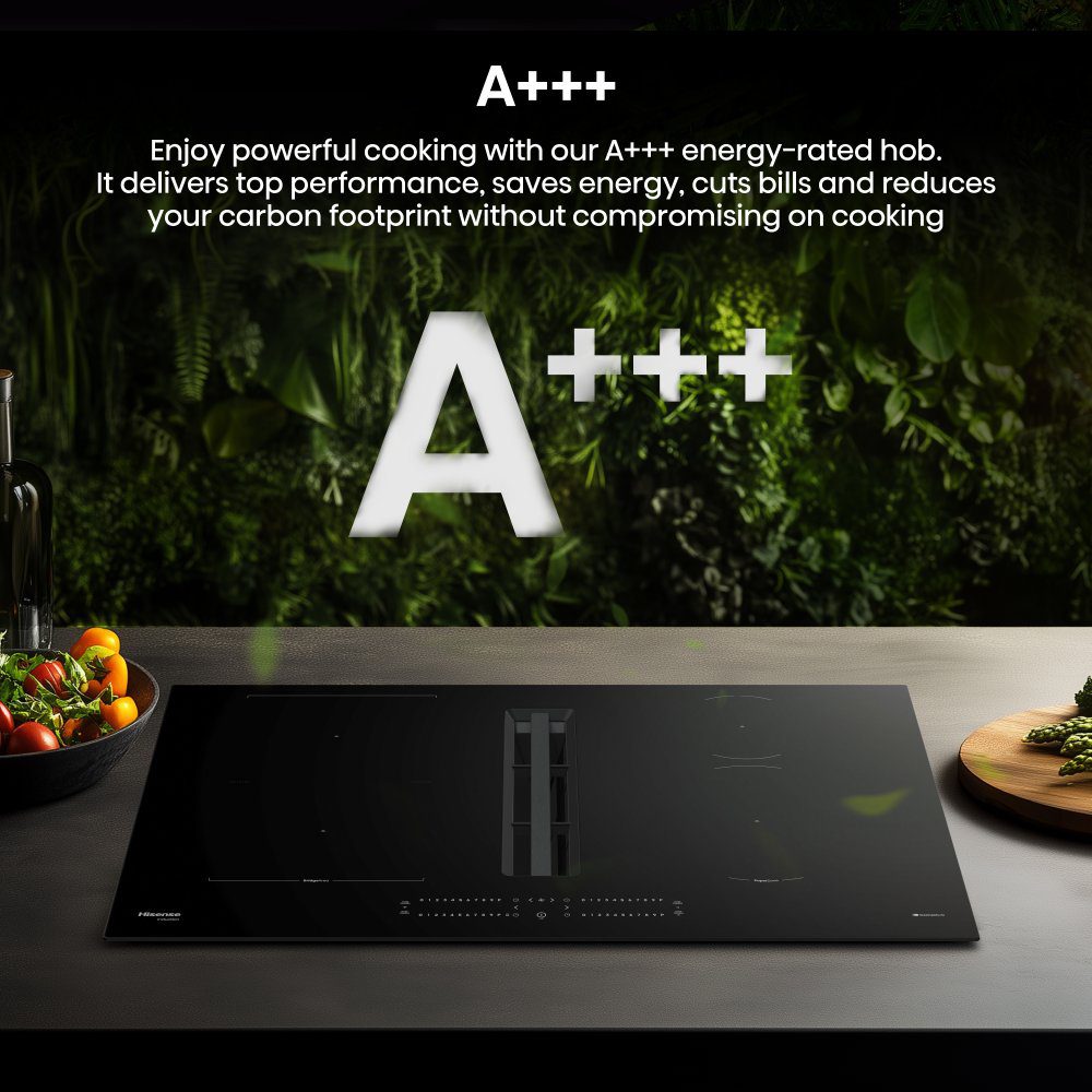 Hisense 83cm Air Venting Induction Hob HEH8432BSCWF - Black Hisense 83cm Air Venting Induction Hob HEH8432BSCWF - Black