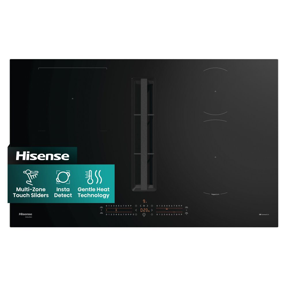 Hisense 83cm Air Venting Induction Hob HEH8432BSCWF - Black Hisense 83cm Air Venting Induction Hob HEH8432BSCWF - Black